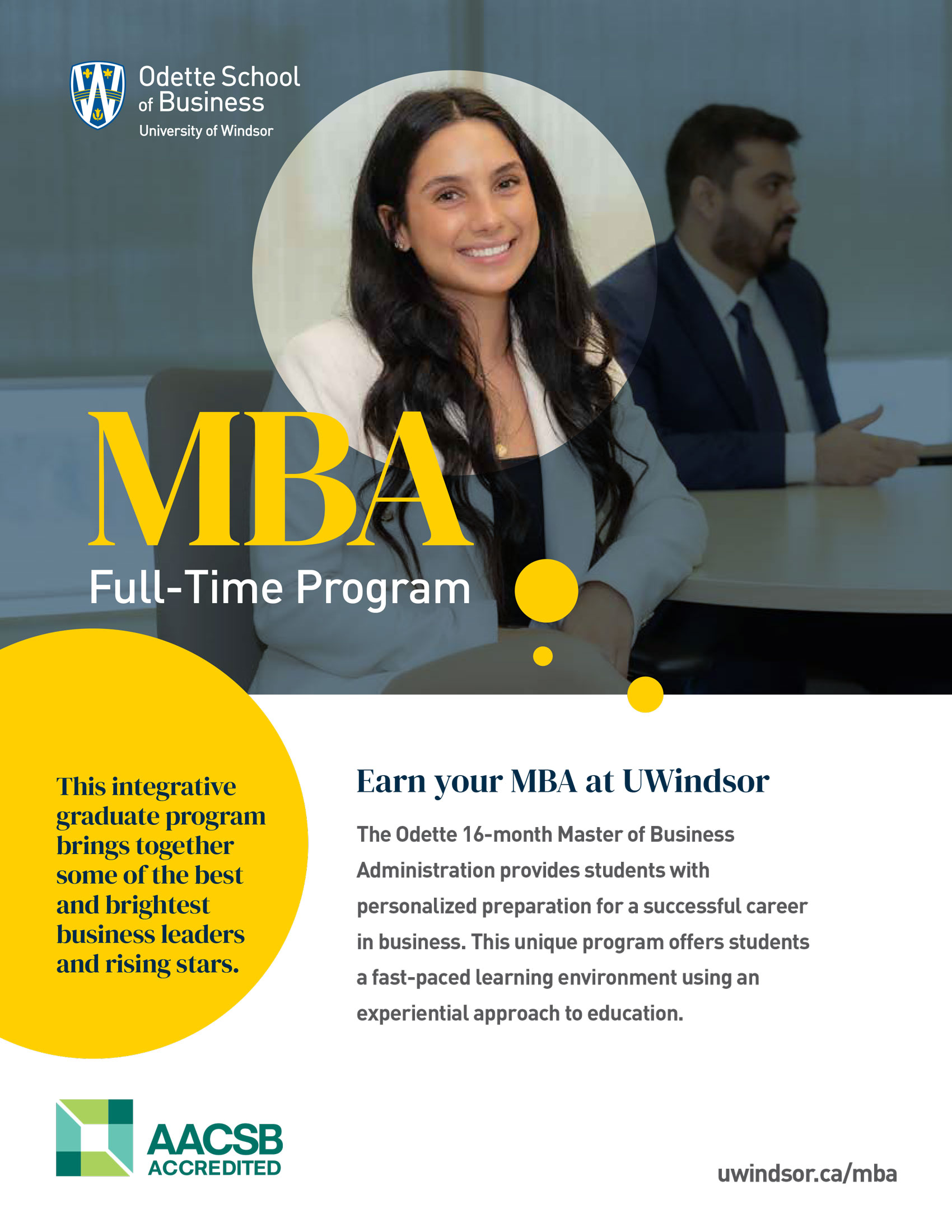 Odette School of Business MBA Flyer